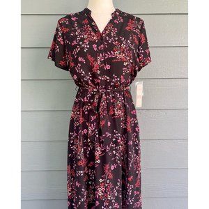 Nwt Nanette Lepore Dragonfruit Multicolor Floral Maxi Dress 8